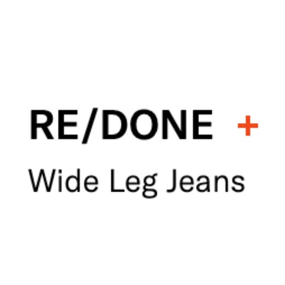 Re/Done Wide Leg Jeans Size 28 Blasted wash 🌹 - Picture 14 of 16